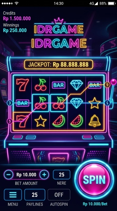Galeri pratinjau visual idrgame build APK resmi terbaru